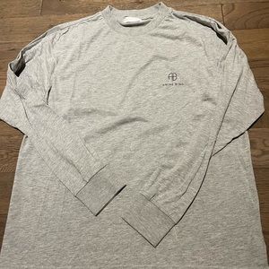 Anine Bing soft grey long sleeve t shirt